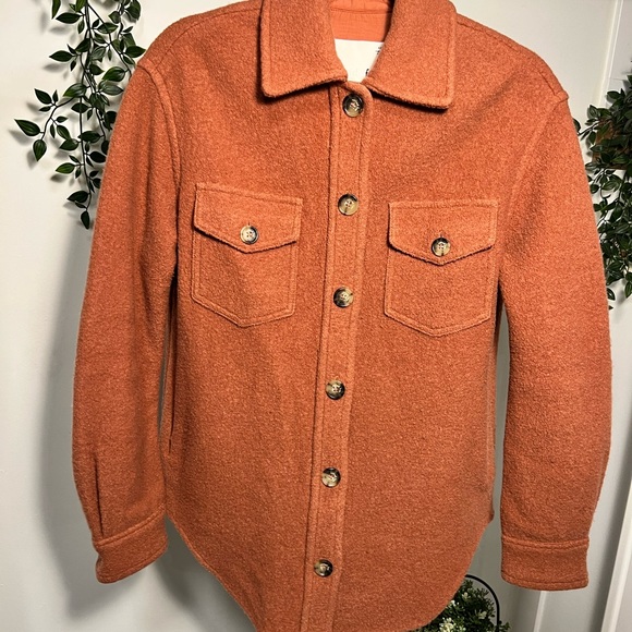 Wilfred Free Ganna Shirt Jacket - rust colour - Picture 2 of 4